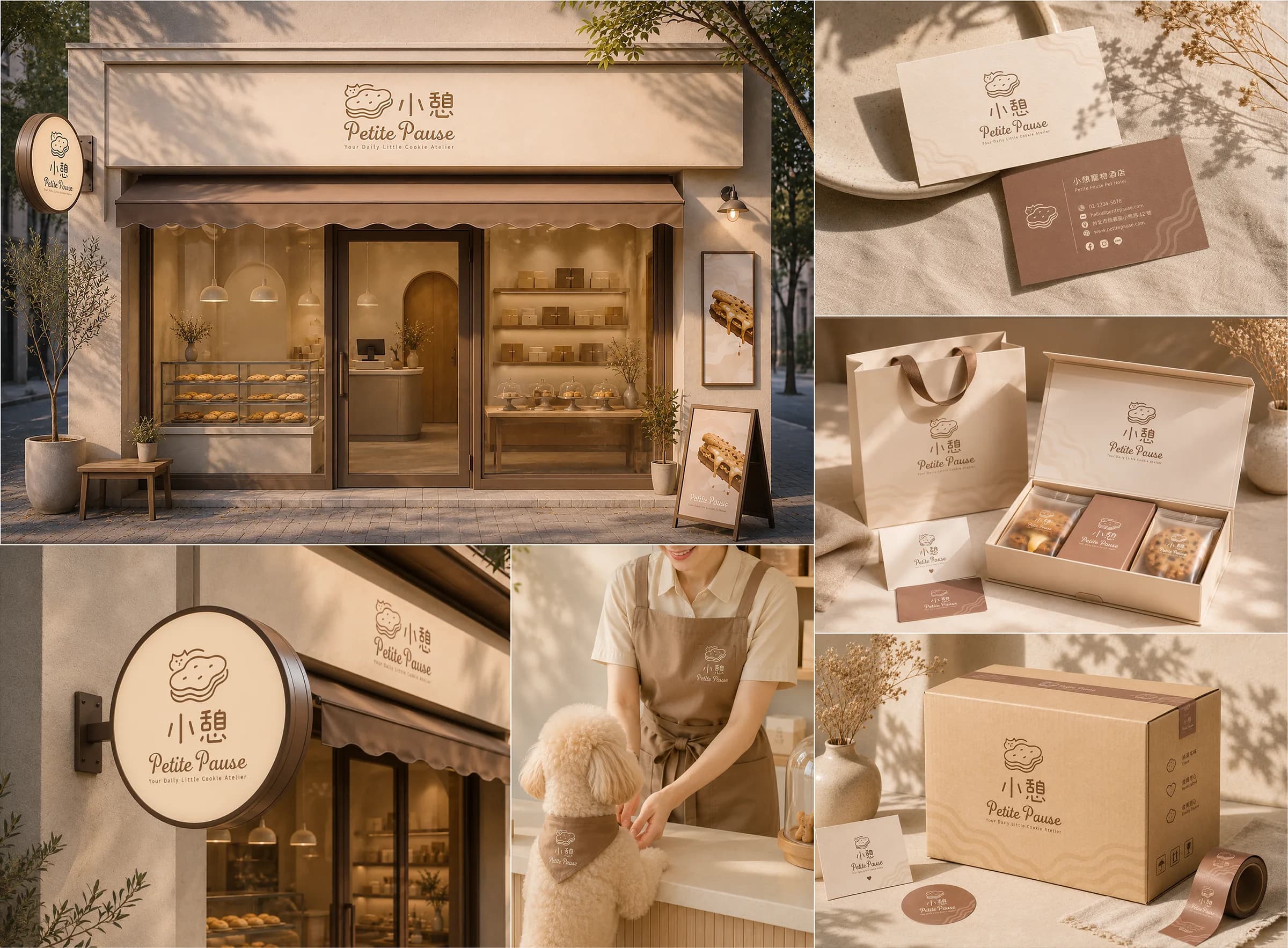 Petite Pause brand application showcase